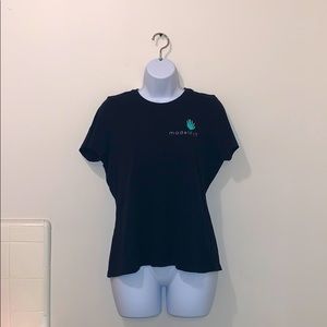 Women’s Black Bella+Canvas model FIT Tee